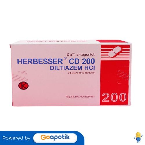 Herbesser Cd 200 Mg Box 30 Tablet