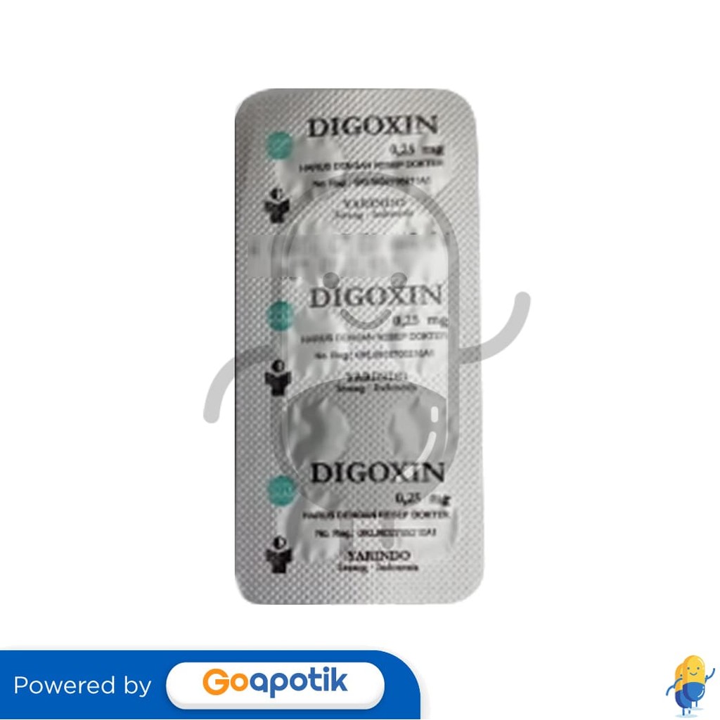 Digoxin Yarindo 0.25 Mg Strip 10 Tablet