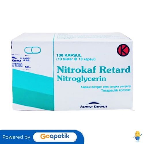 Nitrokaf Retard 2.5 Mg Box 100 Kapsul