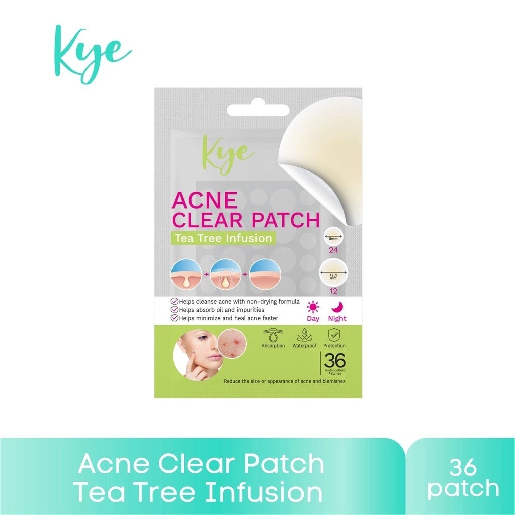~AB~ KYE Acne Clear Patch 36 Acne Patch X-Large Coverage 4 Pimple Patch Stiker Jerawat Transparan