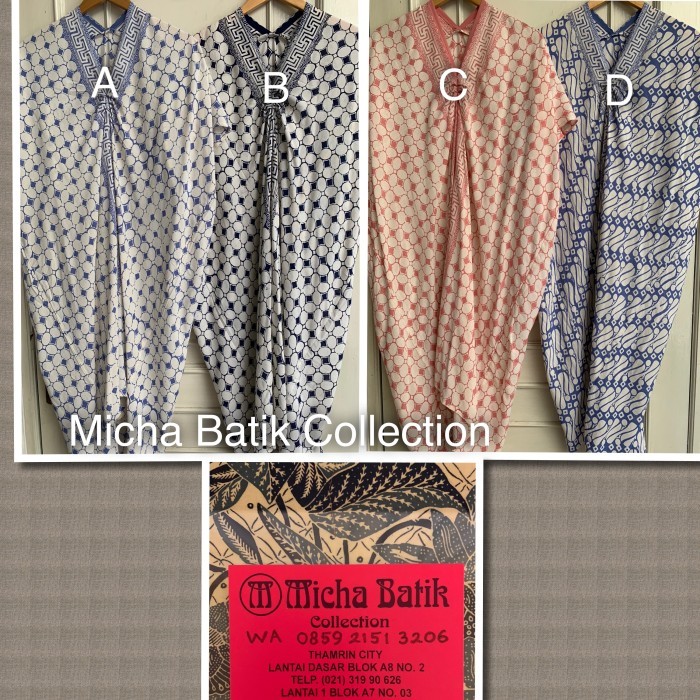 Kaftan batik kawung paris