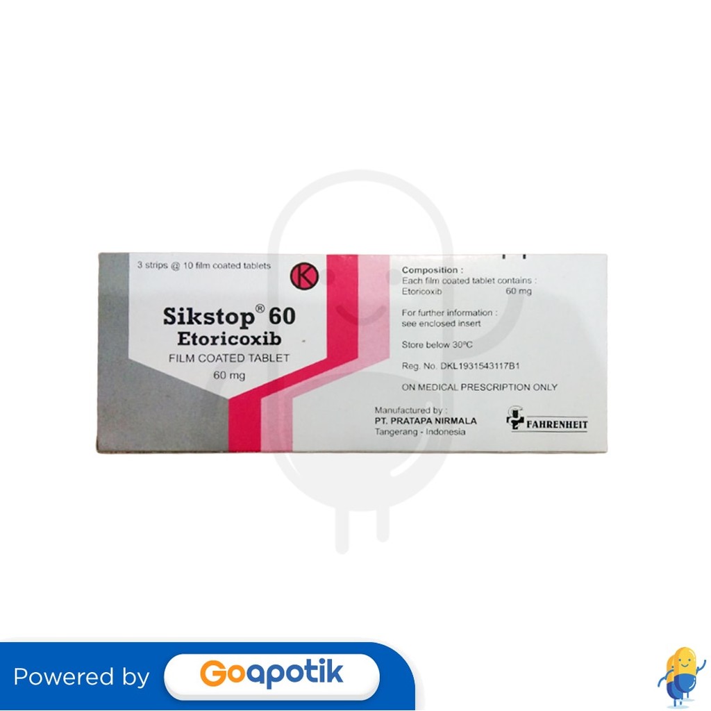 Sikstop 60 Mg Box 30 Tablet