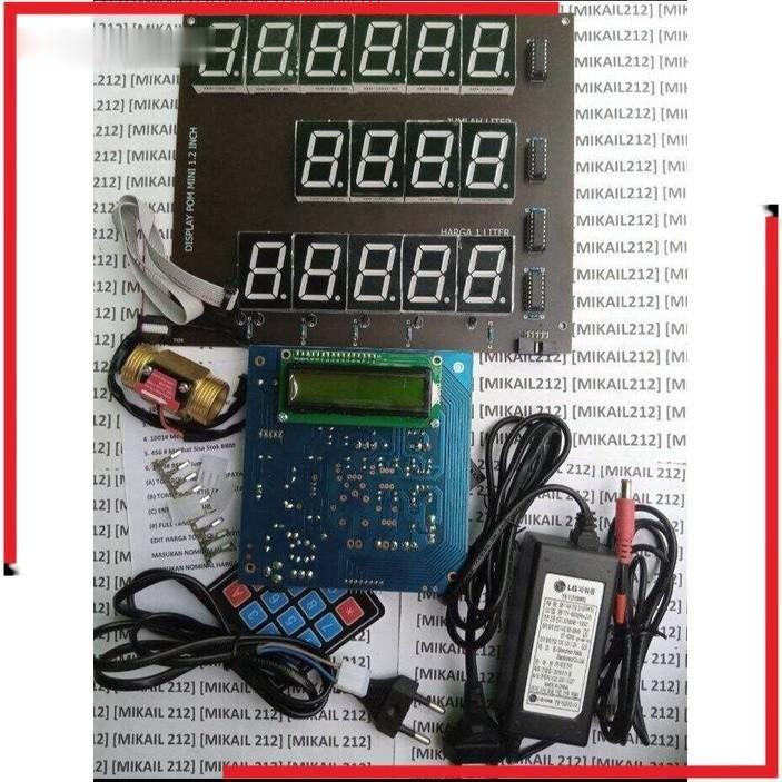 Set CPU Pom Mini Digital Ac Lengkap Adaptor Flow Sensor