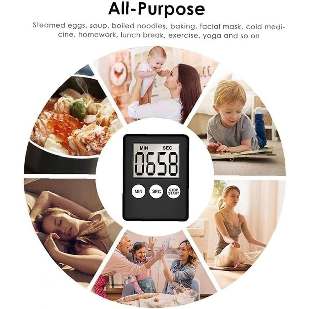 Alarm Timer Mini Digital Masak Dapur Baking Kitchen Stopwatch