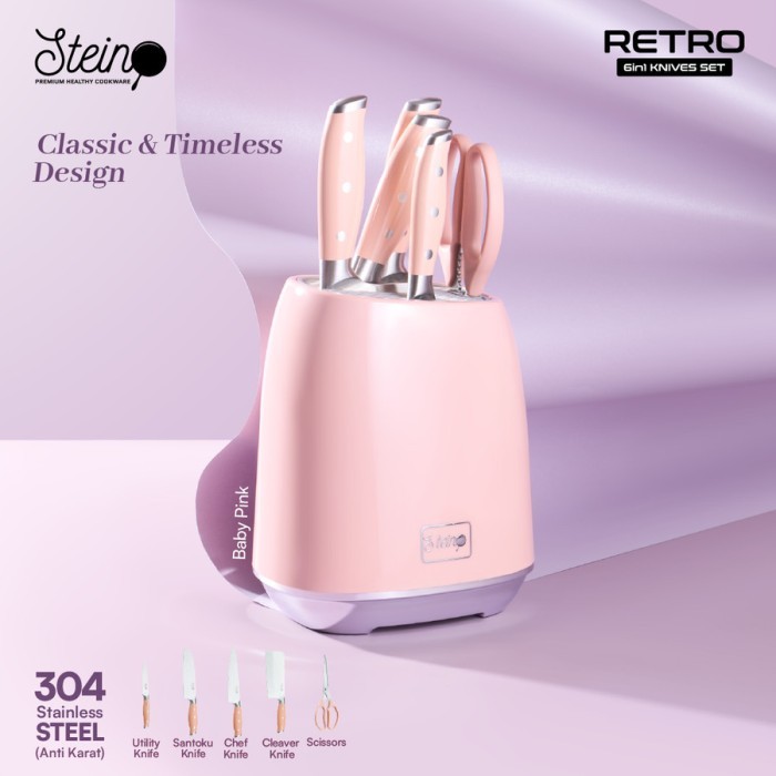 STEIN Retro Holder Knives 6 Pcs