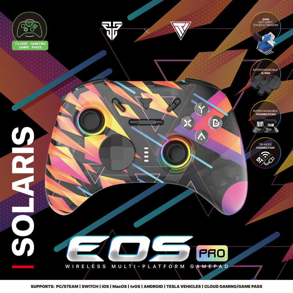 FANTECH EOS PRO WGP15 Wireless Gamepad, PC Controller Compatible With PC Windows, Android/iOS Phone, Switch, Steam,Hall Joystick