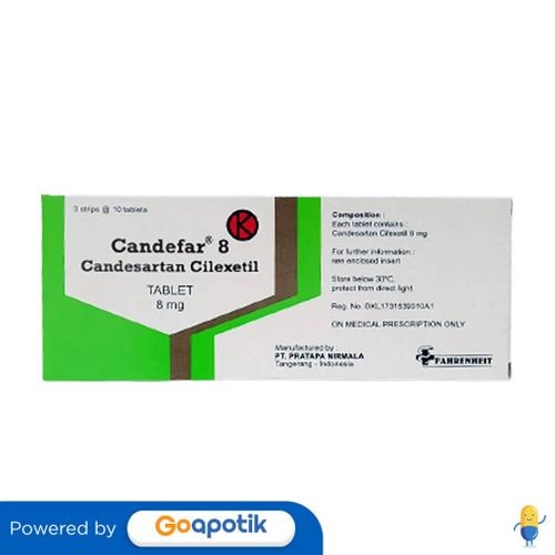 Candefar 8 Mg Box 30 Tablet
