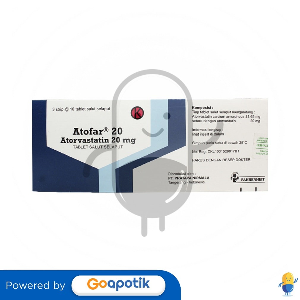 Atofar 20 Mg Box 30 Tablet