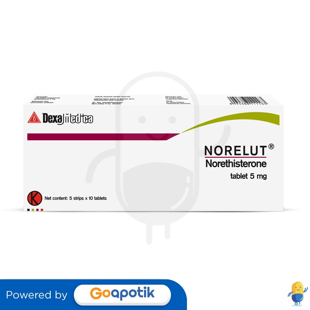 Norelut 5 Mg Box 50 Tablet