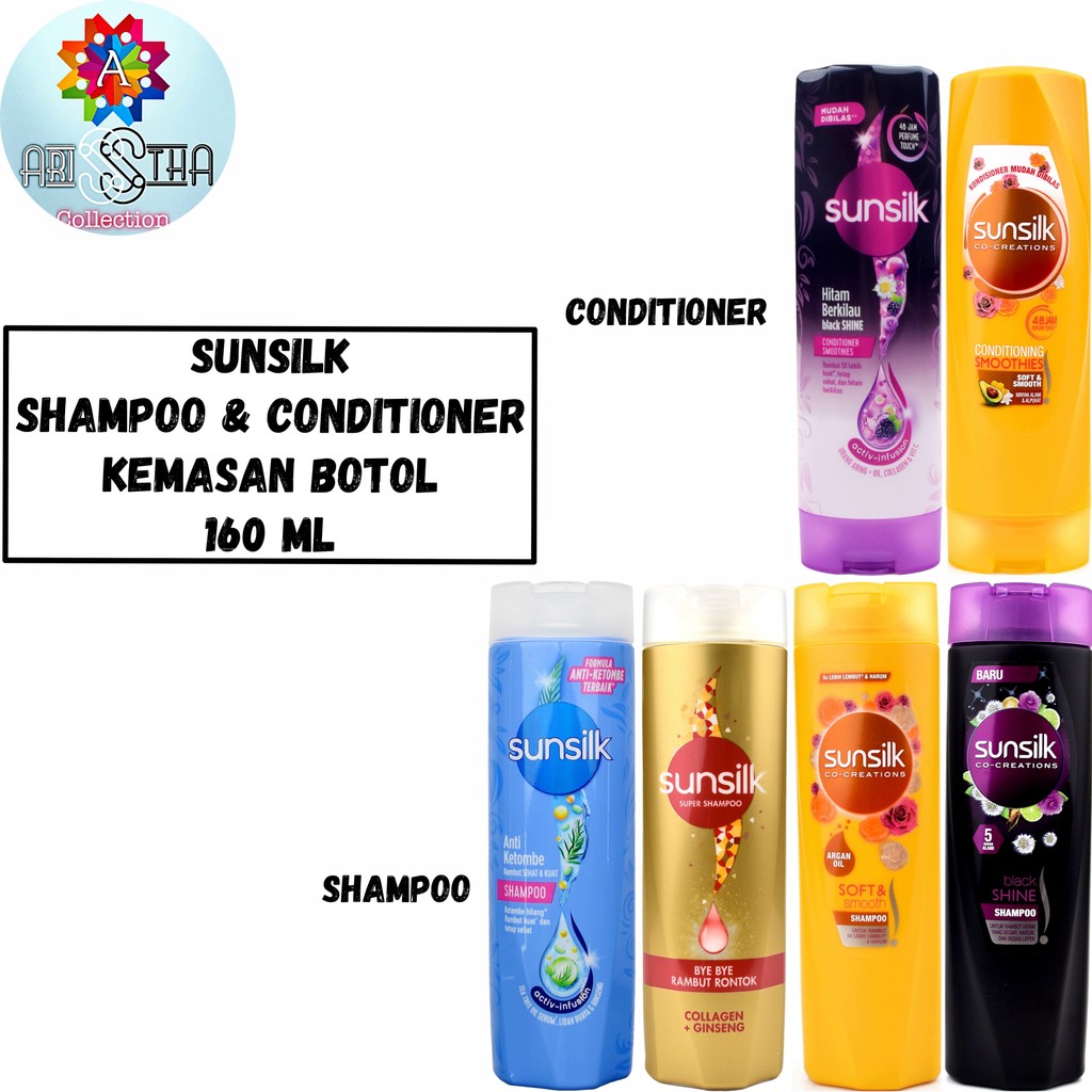 Sunsilk Shampoo dan Conditioner Botol 160 ML