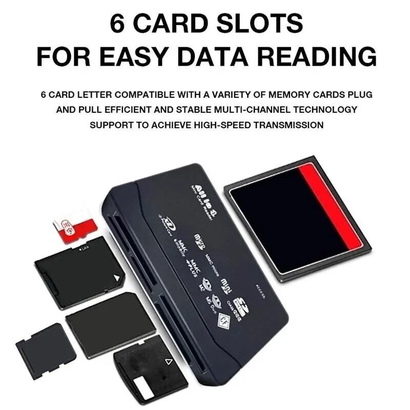 Six In One Password Box Card Reader Multi Function Card Reader Camera Card Reader