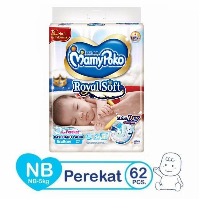 MamyPoko Royal Soft NB 62