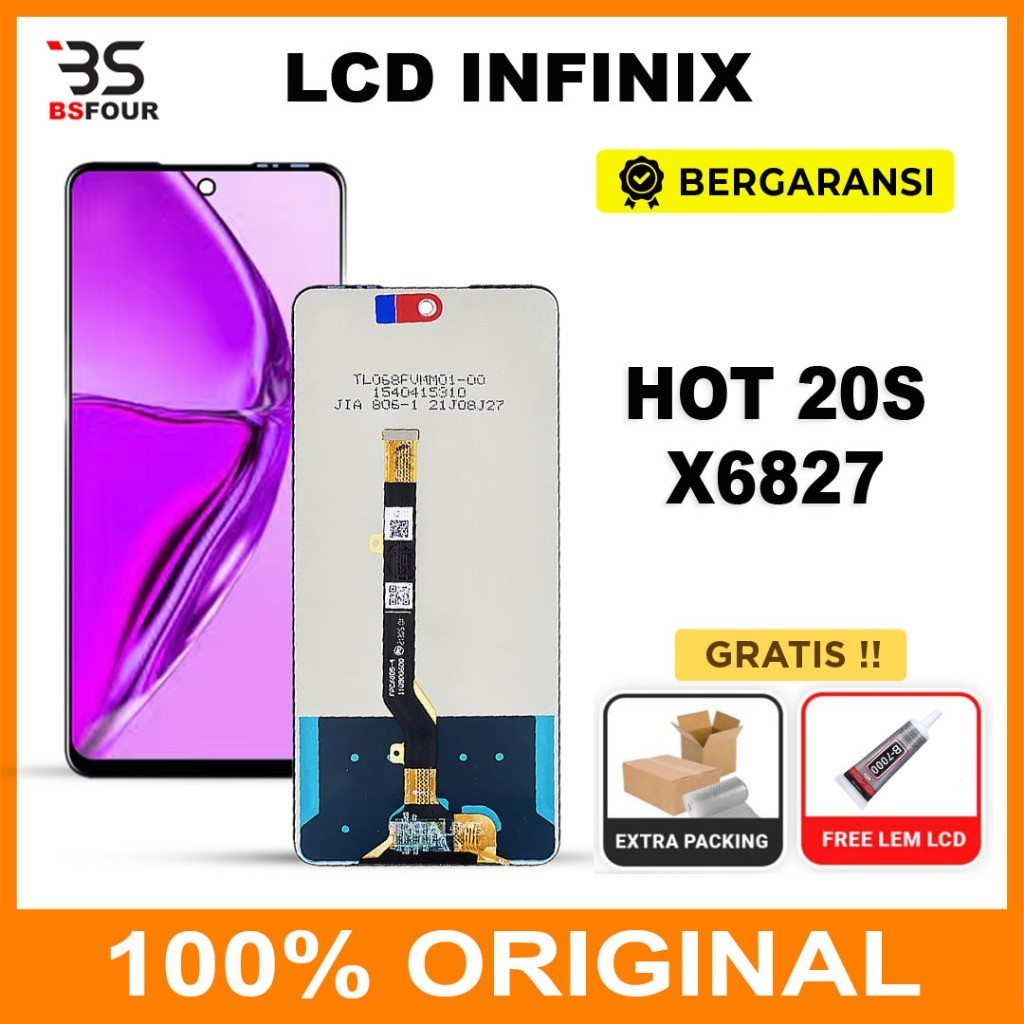 LCD INFINIX HOT 20S / X6827 FULLSET TOUCHSCREEN