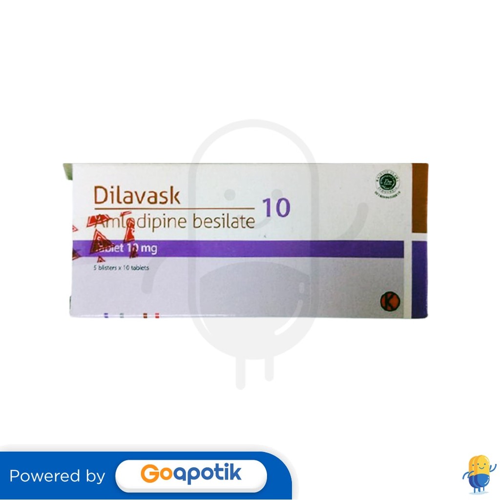 Dilavask 10 Mg Box 50 Tablet