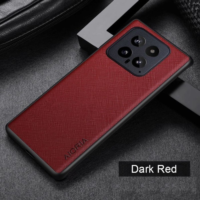 SOFTCASE PREMIUM CANVAS CROSS PATTERN MATTE SLIM CASING CASE XIOAMI 14 5G
