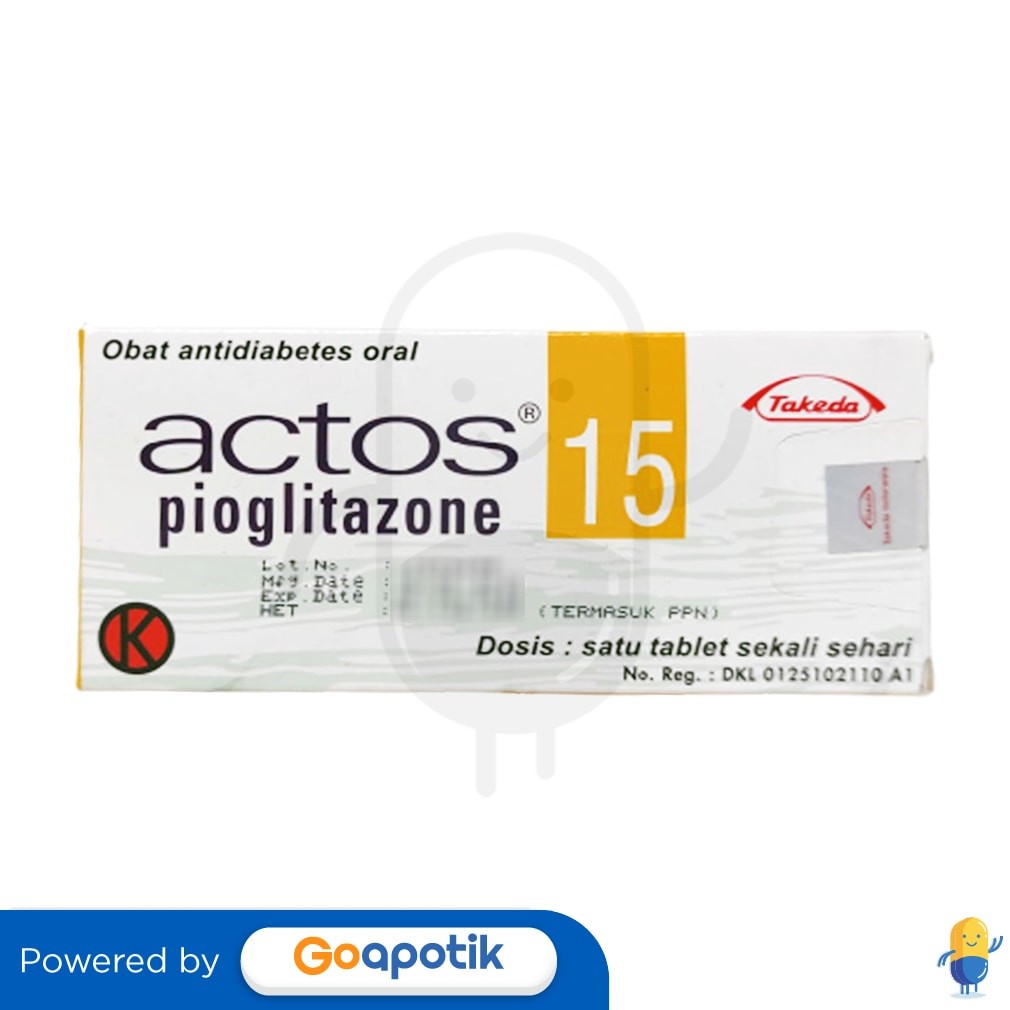 Actos 15 Mg Box 14 Tablet