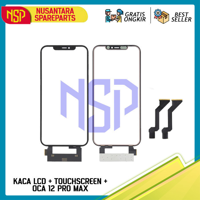 KACA LCD + TOUCHSCREEN + OCA 12 PRO MAX ORIGINAL