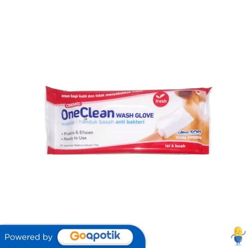 Onemed Oneclean Wash Gloves Pack 4 Pcs