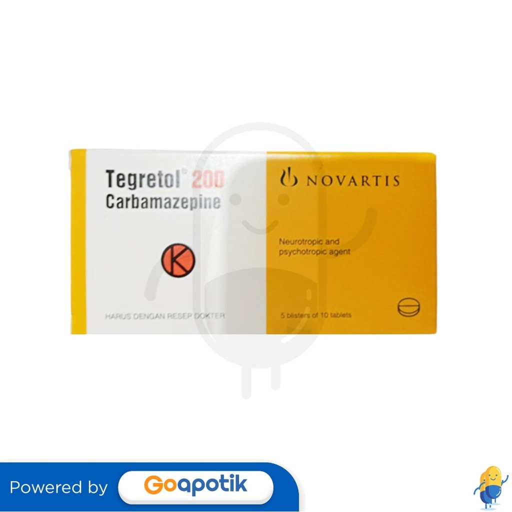 Tegretol 200 Mg Box 50 Tablet