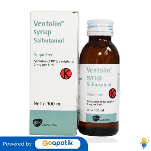 Ventolin Syrup Isi 100 Ml Botol
