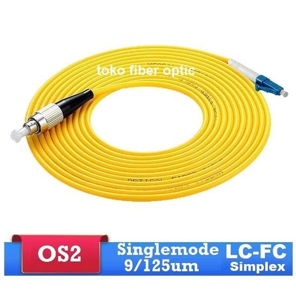 FC-LC / LC-FC singlemode 5 meter simplex patchcord fiber optic