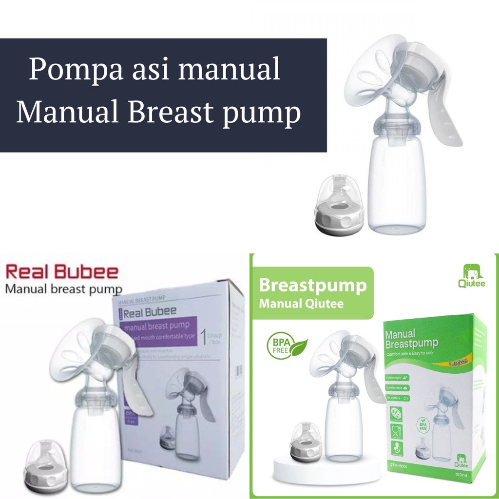 Pompa asi manual real bubee manual brest pump