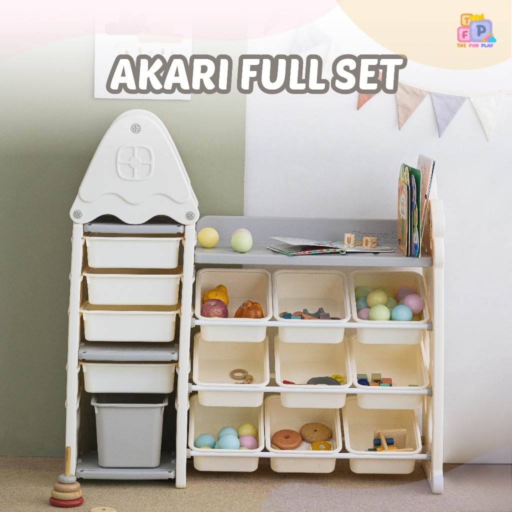 TheFunPlay Full Set Multi-Function Storage Rack Shelf Rak Penyimpanan Mainan Anak