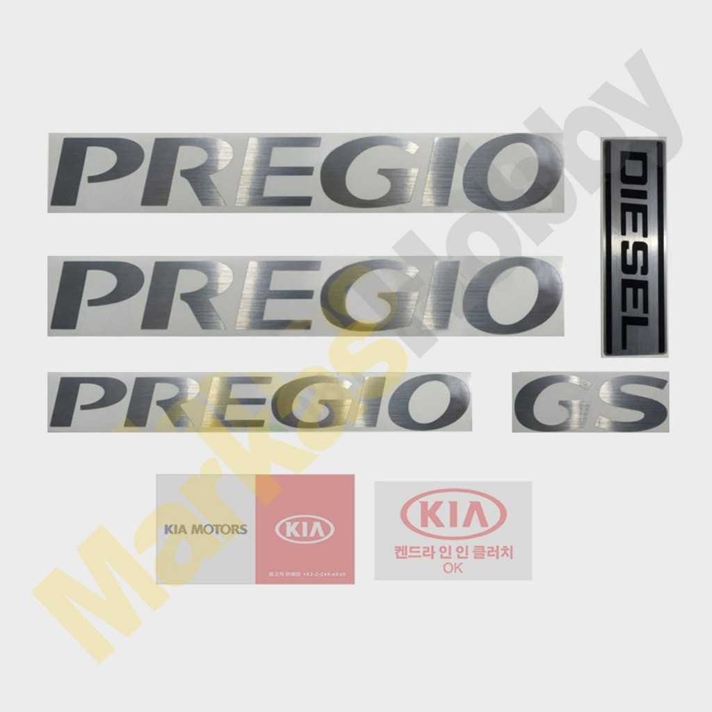 Sticker Kia Pregio Warning Set