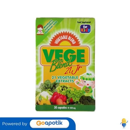 Vegeblend 21 Junior Box 30 Kapsul