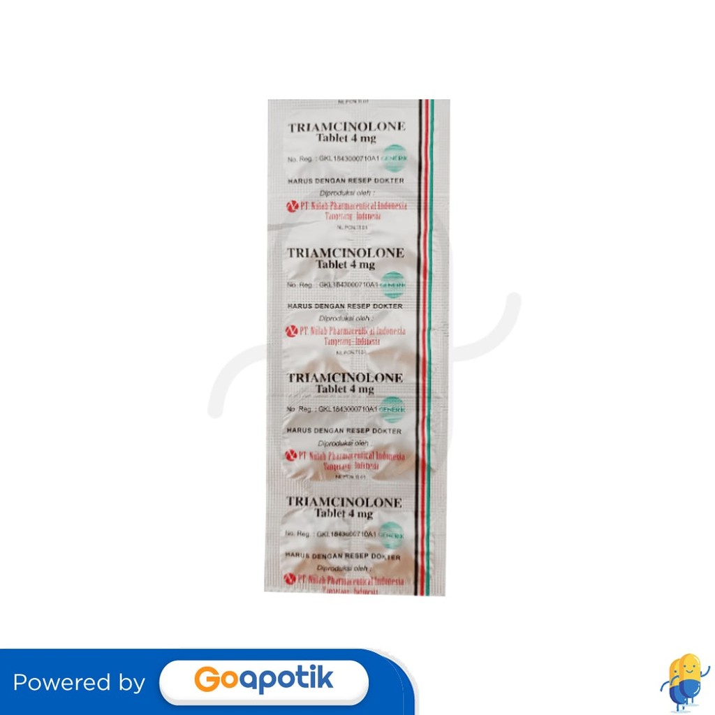 Triamcinolone Nulab 4 Mg Strip 10 Tablet