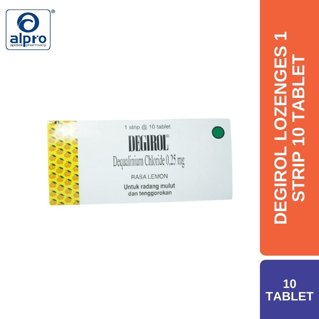 Degirol Lozenges 1 Strip 10 Tablet