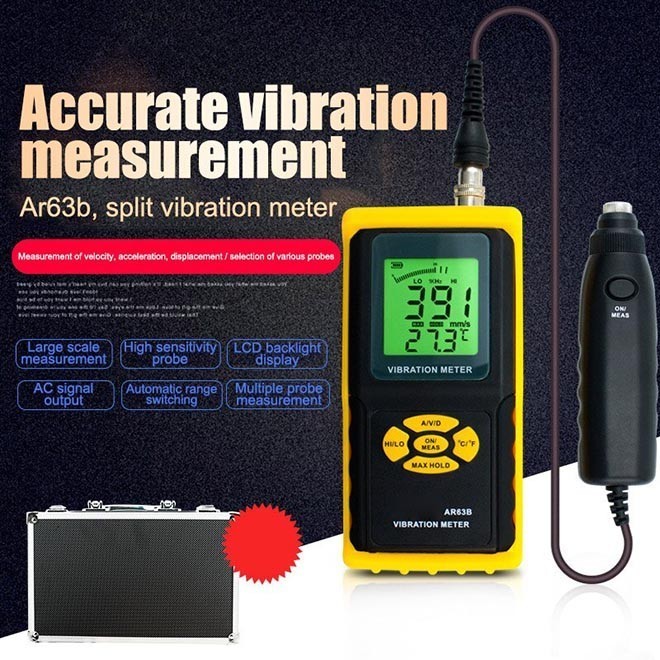 Vibration Meter Smart Sensor AR63B Gauge Tester Vibrometer AR 63B