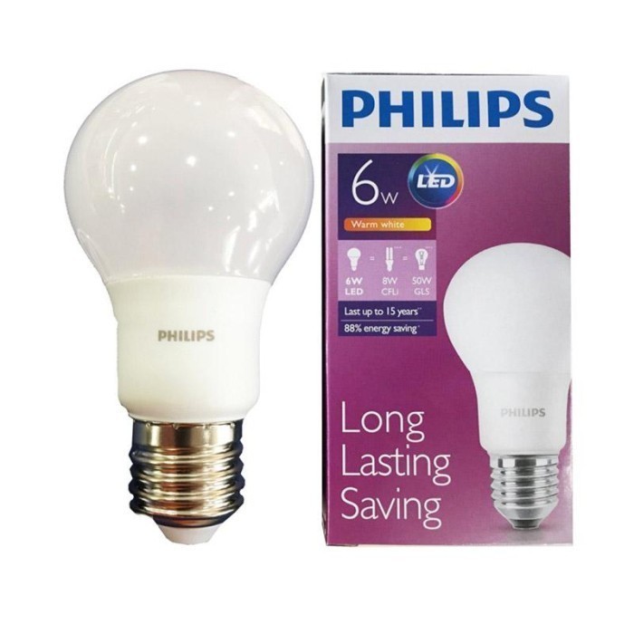 PHILIPS LEDBulb 6W E27 230V 1CT/12 9 ID