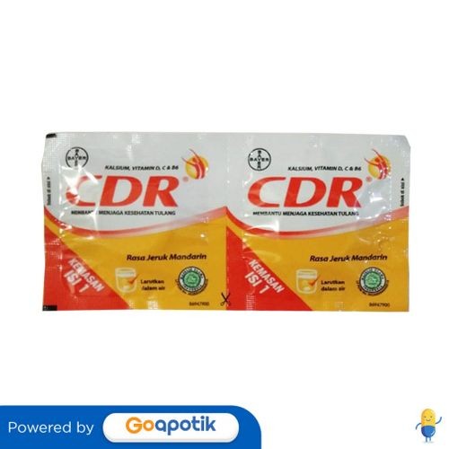 Cdr Rasa Jeruk Mandarin Strip 2 Tablet