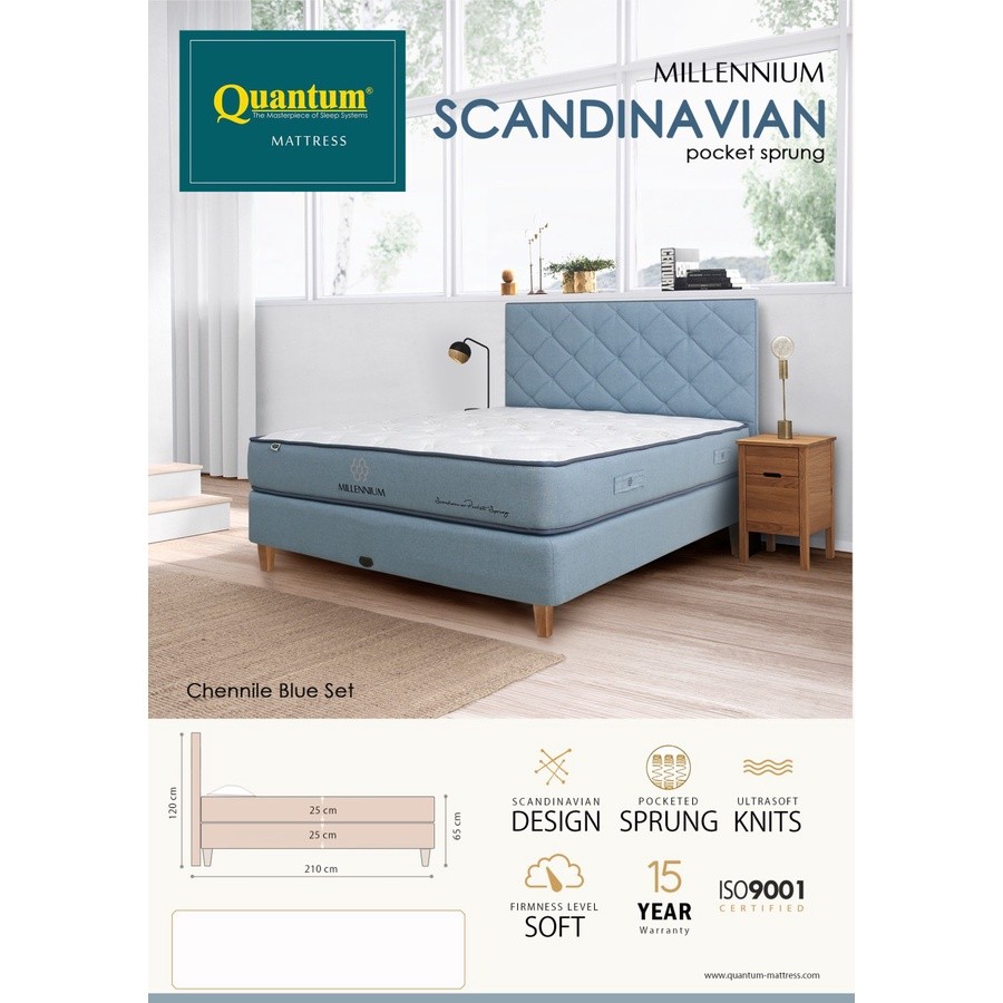 Quantum Millennium Scandinavian Pocket Spring full set by Quantum
