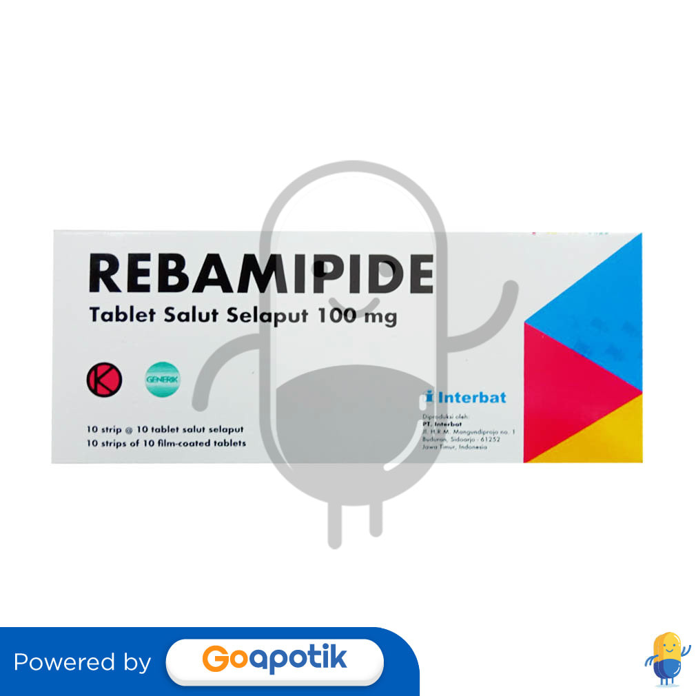 Rebamipide Interbat 100 Mg Box 100 Tablet