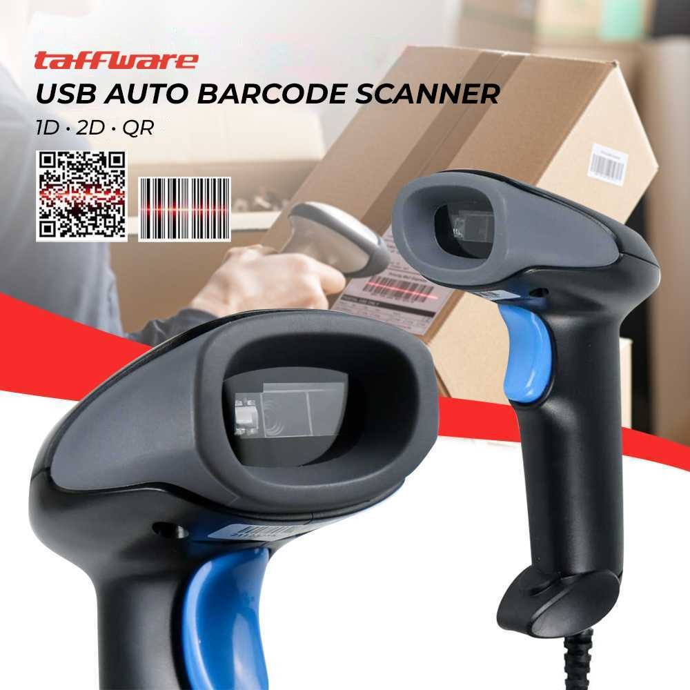 Taffware USB Auto Barcode Scanner 1D 2D QR - M930 - AH
