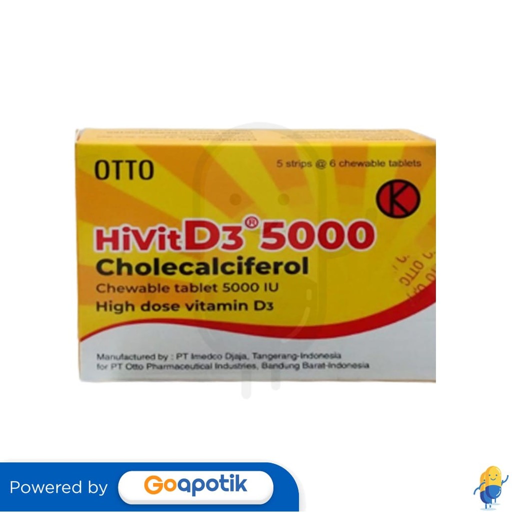 Hivit D3 5000 Mg Box 30 Tablet