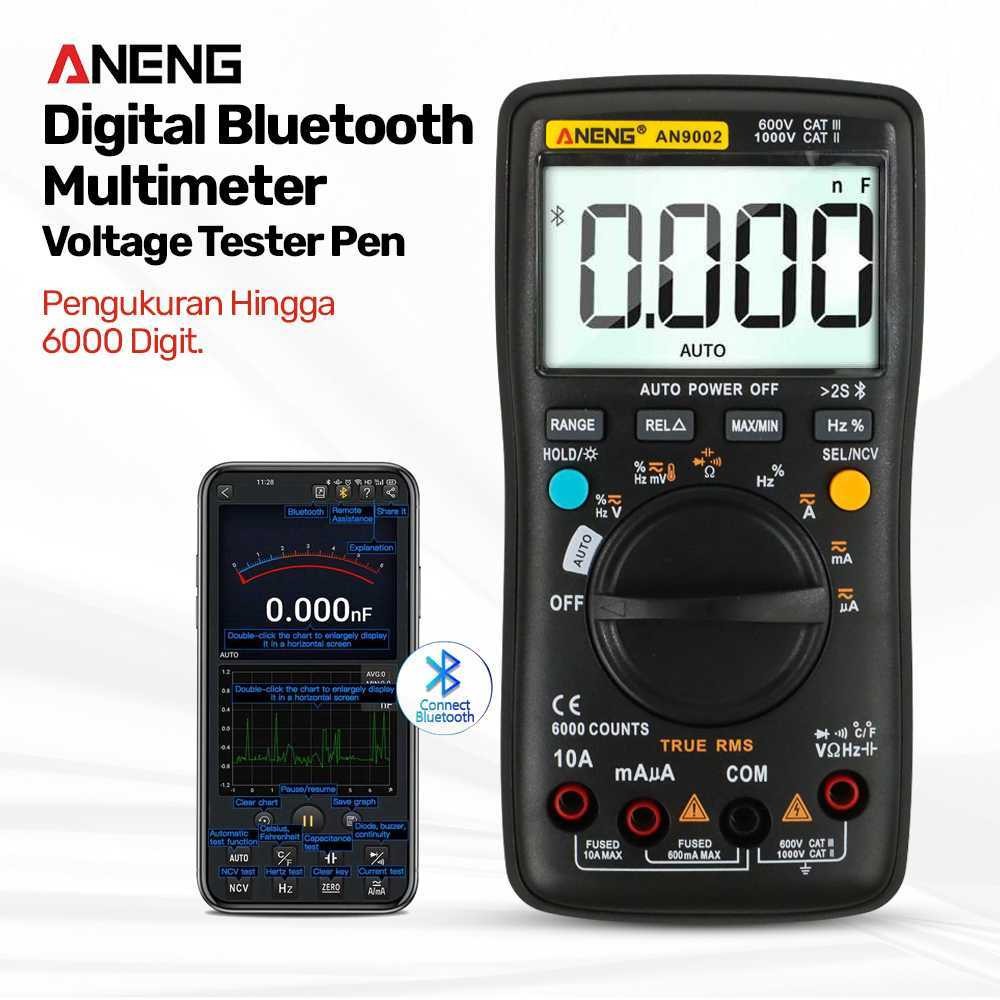 ANENG Digital Bluetooth Multimeter Voltage Tester - AN9002