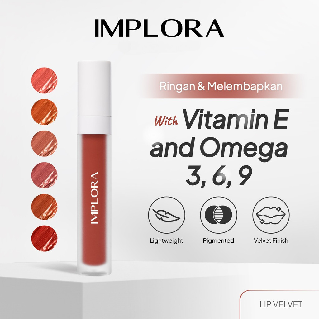 Implora Lip Velvet Lipstick Bibir
