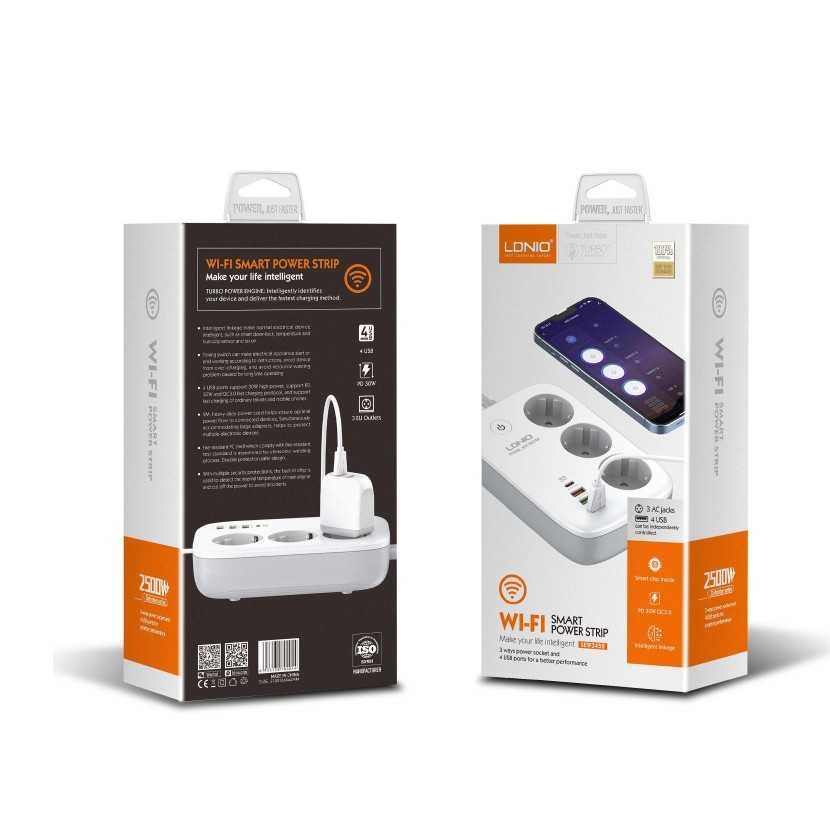LDNIO SEW3452 WiFi Smart Power Strip with USB Wireless Control Socket