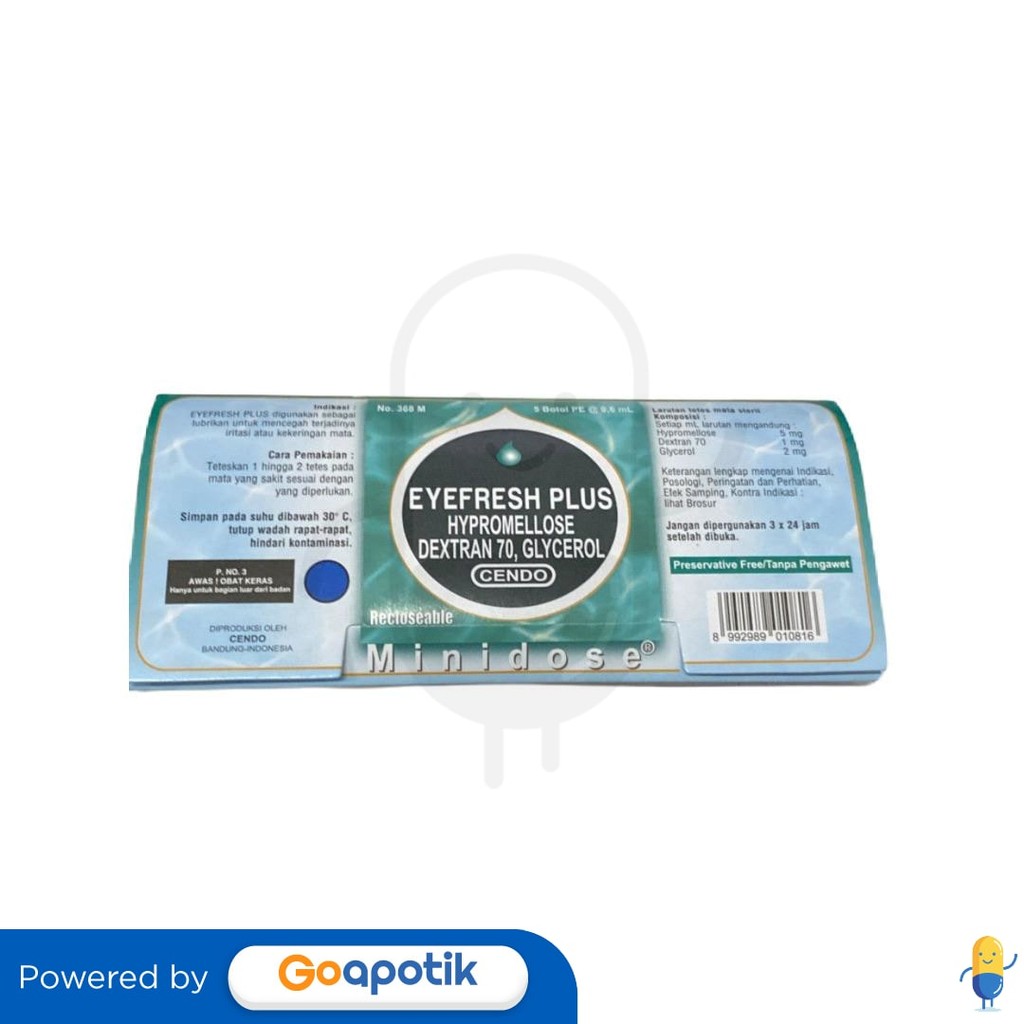 Cendo Eyefresh Minidose Plus 5 X 0,6 Ml