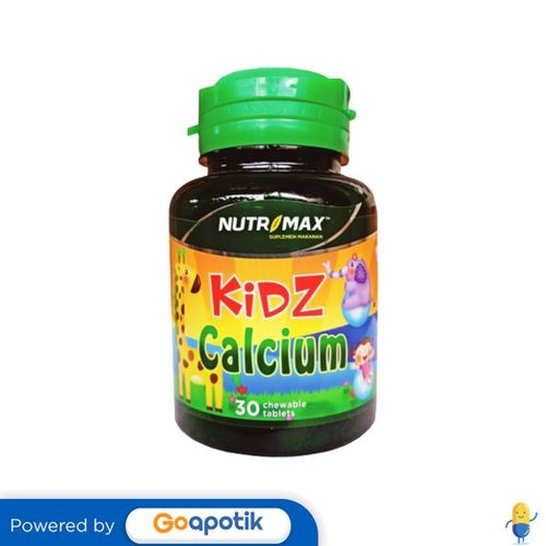 Nutrimax Kidz Calcium Botol 30 Tablet