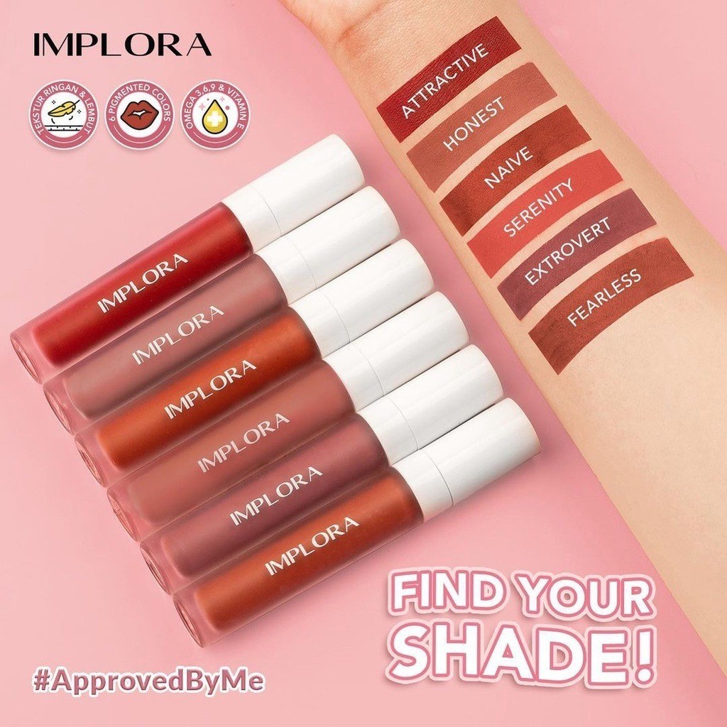 Implora Lip Cream Velvet 4.6 Gr