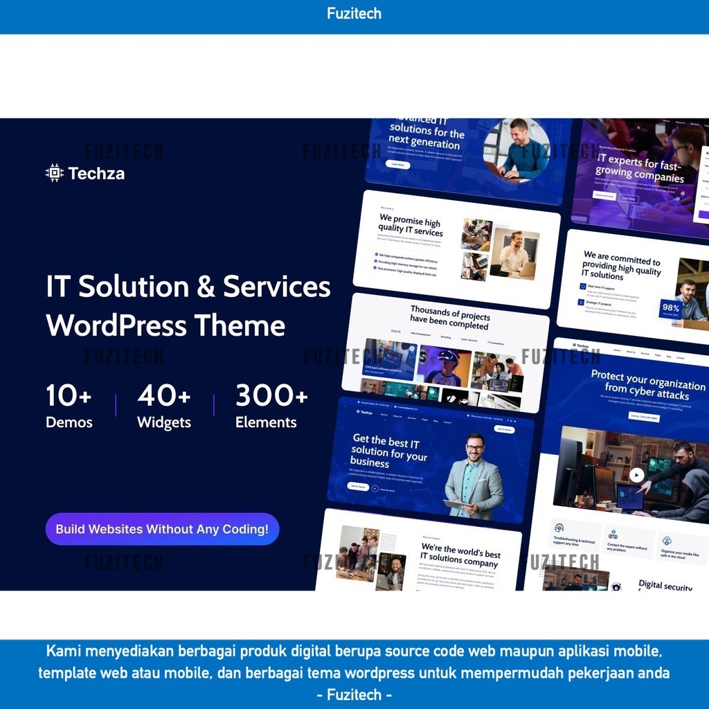 TEMA WORDPRESS TECHZA - IT SOLUTIONS & TECHNOLOGY   D5888