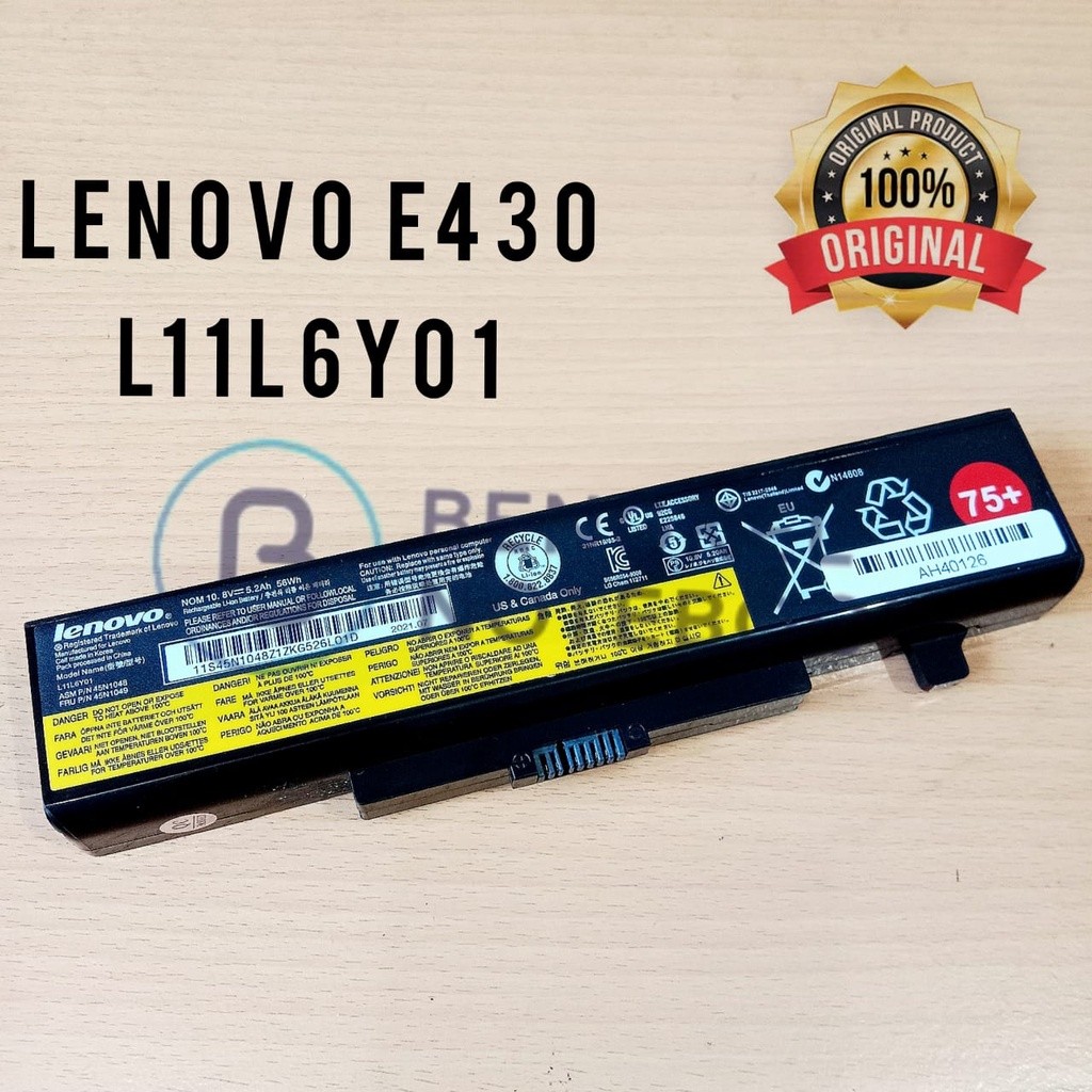 Baterai L3N E430 E430C E431 E435 E530 E531 E535 E540 45N1043 75+