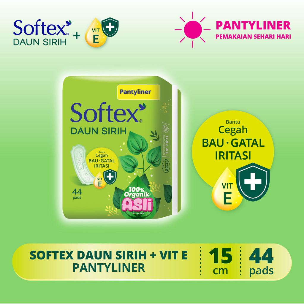 SOFTEX P.LINER DAUN SIRIH 44'S