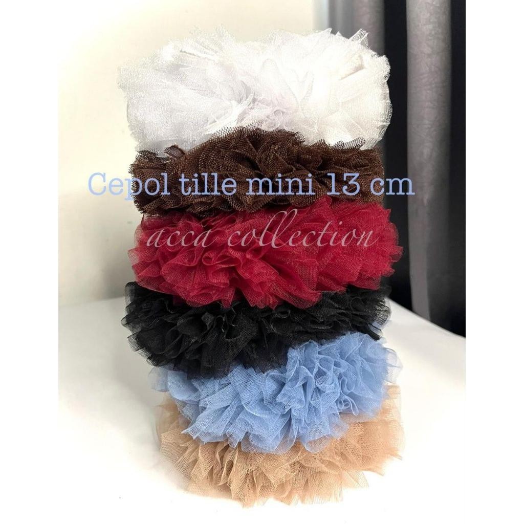 CEPOL TILE MINI SCRUNCHIE TILE PREMIUM CEPOL HIJAB ANTI PUSING