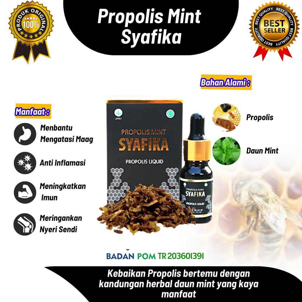 PROPOLIS MINT SYAFIKA 100% ASLI MURNI