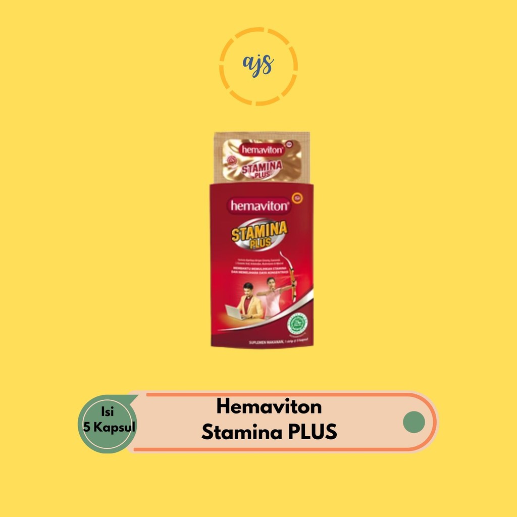 Hemaviton Stamina Plus Isi 5 Kapsul